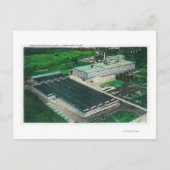 Lucht Uitzicht van goodyear-Zeppelin Vervaardiging Briefkaart (Voorkant)