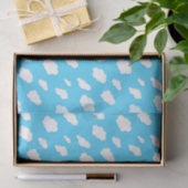 lucht van blauwe en fluffy witte wolken - papierwi tissuepapier (Geschenk)