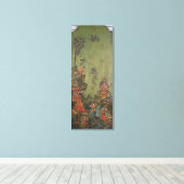 Lucht, van een reeks panelen die canvas afdruk (Insitu (Houten vloer))