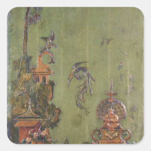 Lucht, van een reeks panelen die vierkante sticker