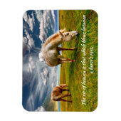 Lucht van Heaven Horse Quote Magnet Magneet (Verticaal)