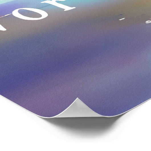 Lucht van ideeën Wharton Quote Beachscape Poster (Hoek)