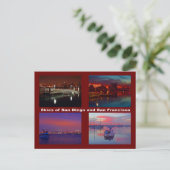 Lucht van San Diego en San Francisco Briefkaart (Staand voorkant)
