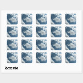 Lucht Vierkante Sticker (Vel)