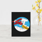 Lucht Vliegtuig Grappige Wiskunden Nerd Verjaardag Kaart (Gele Bloem)