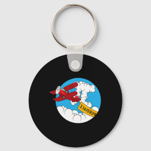 Lucht Vliegtuig Grappige Wiskunden Nerd Verjaardag Sleutelhanger