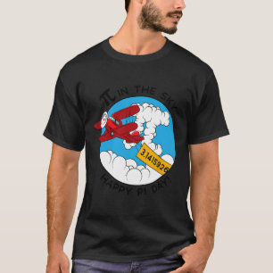 Lucht Vliegtuig Grappige Wiskunden Nerd Verjaardag T-shirt