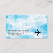 Lucht Vliegtuig | Lucht Wolken Visitekaartje (Achterkant)