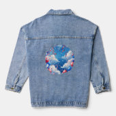 Lucht vol vrijheid denim jacket (Achterkant)