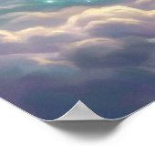 Lucht Walvis Kristal Stad Droom Poster (Hoek)