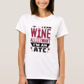 Lucht Wijn uit Funny Wine T-shirt (Voorkant)