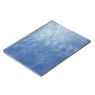 Lucht, wolken, blauw, wit, blauw en wit, blauwe lu notitieboek
