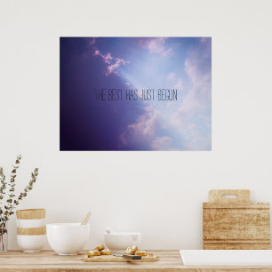 Lucht Wolken Pastel Foto Inspirerend Aangepaste Te Poster