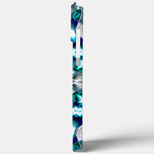 Lucht zilverkleurig, lijkt op geborsteld staal met Case-Mate iPhone case (Achterkant / Links)