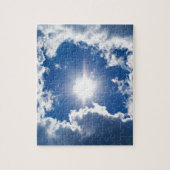 lucht , zon en wolken legpuzzel (Verticaal)