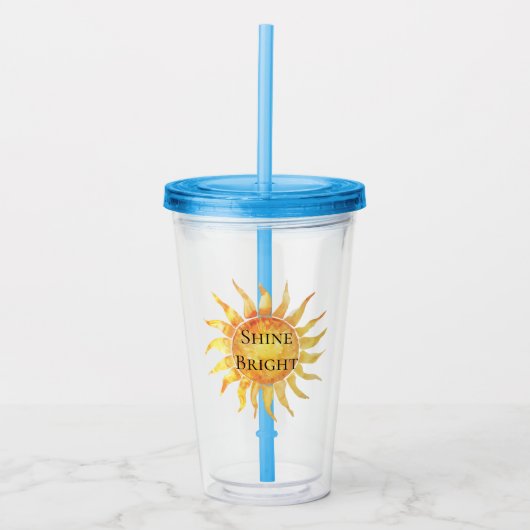 Lucht Zon Schijnt Helder Acryl Drinkbeker (Voorkant)