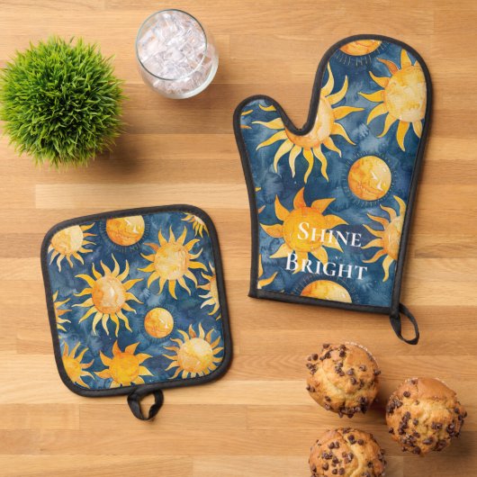 Lucht Zon Schijnt Helder Ovenwant & Pannenlap Set (Top down)