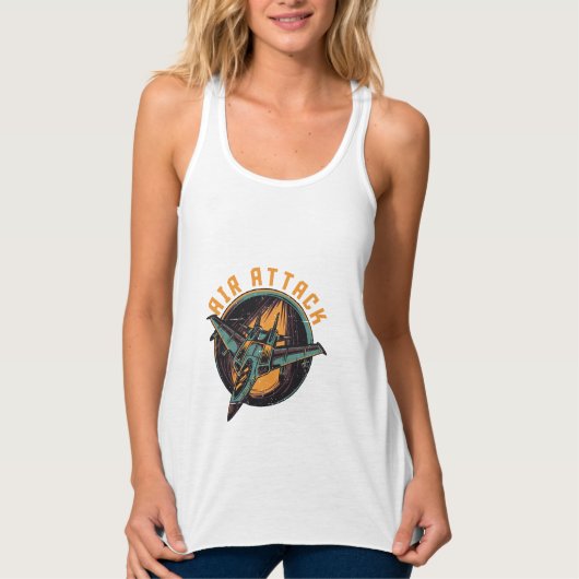 LUCHTAANVAL TANKTOP (Voorkant)