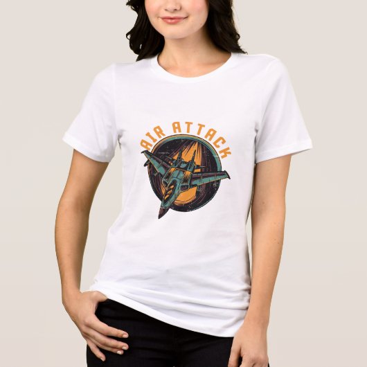 LUCHTAANVAL Tri-Blend SHIRT (Voorkant)