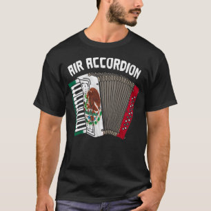 Luchtaccordeon Mexicaanse vlag Mexico National T-shirt