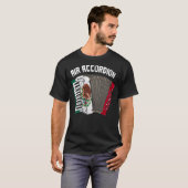 Luchtaccordeon Mexicaanse vlag Mexico National T-shirt (Voorkant volledig)
