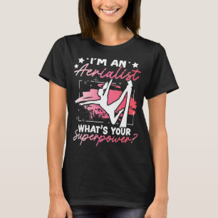 Luchtacrobaat Aerial Yoga-beoefenaar en Aerial Zi T-shirt