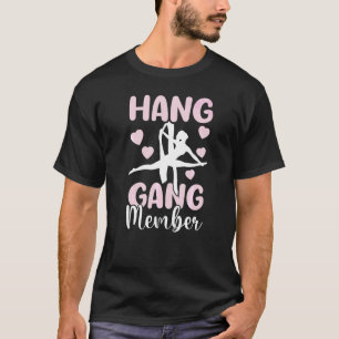 Luchtacrobaat Aerial Yoga Uitvoerder En Aerial Zij T-shirt