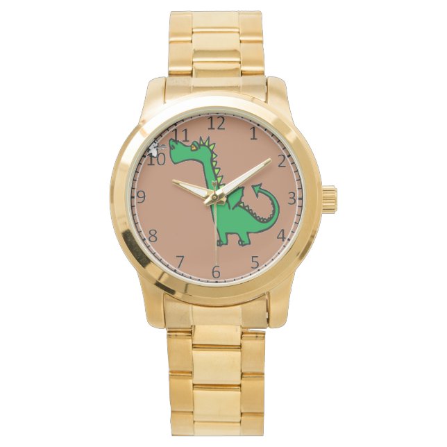 Luchtademende groene draak horloge (Voorkant)