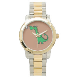 Luchtademende groene draak horloge
