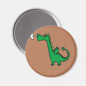 Luchtademende groene draak magneet (Voorkant / Achterkant)