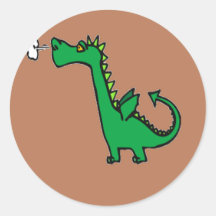 Luchtademende groene draak