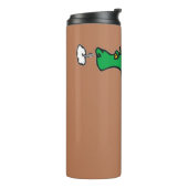 Luchtademende groene draak thermosbeker (Gedraaid links)