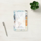 LuchtAfrikaanse kaart van de wereld Post-it® Notes (Kantoor)