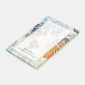 LuchtAfrikaanse kaart van de wereld Post-it® Notes (Schuin)