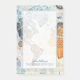 LuchtAfrikaanse kaart van de wereld Post-it® Notes