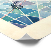 LuchtAfrikaanse kaart van de wereld Poster (Hoek)