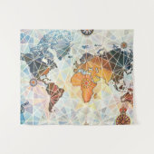 LuchtAfrikaanse kaart van de wereld Wandkleed (Voorkant (horizontaal))