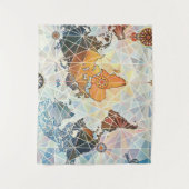 LuchtAfrikaanse kaart van de wereld Wandkleed (Voorkant)