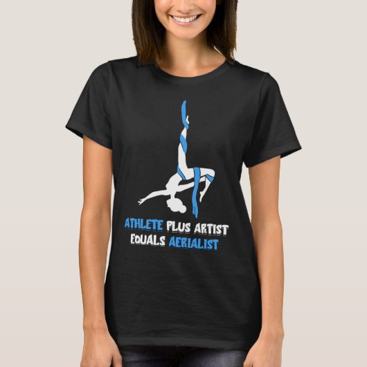 Luchtatleet Plus Artiest Aerial Yoga Hangende Aer T-shirt (Voorkant)