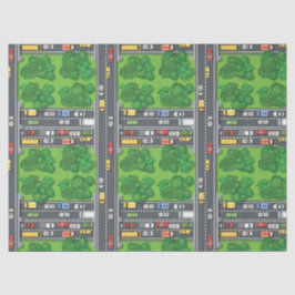 Luchtauto's en gebouwen — Ontwerp 6 Tissuepapier