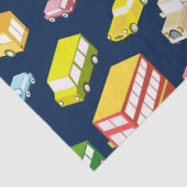 Luchtauto's en gebouwen — Ontwerp van de reeks 13 Tissuepapier (Detail)