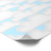 Luchtbabyfeest gastensignaalposter poster (Hoek)