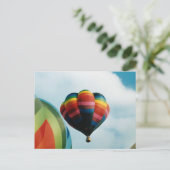 Luchtballon (2) briefkaart (Staand voorkant)