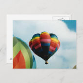 Luchtballon (2) briefkaart (Voorkant / Achterkant)