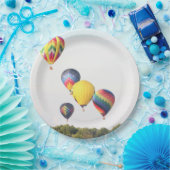 Luchtballon 6 papieren bordje (Feest)
