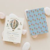  Luchtballon Baby shower Uitnodiging 3