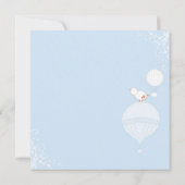 Luchtballon Bird Sky Blue Vrijgezellenfeest Kaart (Achterkant)
