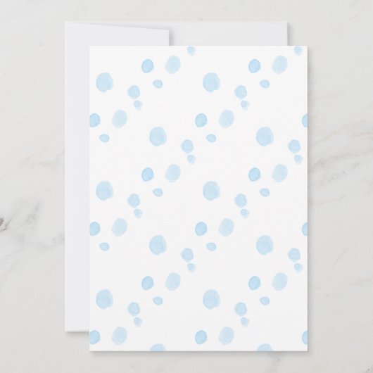 Luchtballon: Birthday Party Kaart (Achterkant)