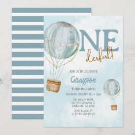 Luchtballon blauw 1 september kaart