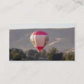 Luchtballon boven de Yakima-rivier Visitekaartje (Achterkant)